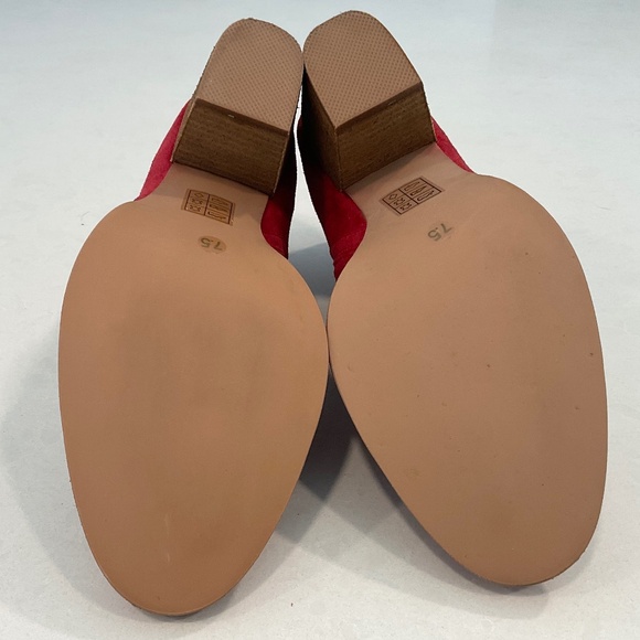 JEFFREY CAMPBELL Rosalee Red Suede Bootie Size 7.5 Like New - Picture 8 of 9